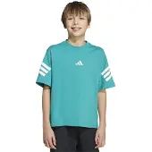 Adidas Future Icons 3 Stripes Short Sleeve T-shirt Bleu 11-12 Years Garçon