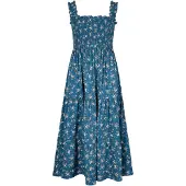 Apricot Robe bleu / vert / rose