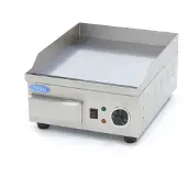 Maxima - Plancha Gastro - chromé lisse - 36 cm - avec bac de récupération
