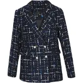 Faina Blazer bleu / noir / blanc
