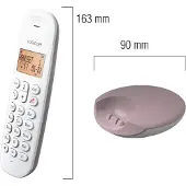 Logicom Téléphone fixe sans fil - - DECT ILOA 150 SOLO - Taupe - Sans répondeur