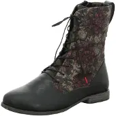 Think! Bottines à lacets 'Agrat' mastic / orange / rose / noir