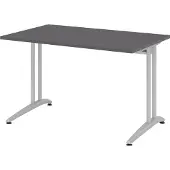 Hammerbacher Schreibtisch C-Fuss 120x80cm Graphit