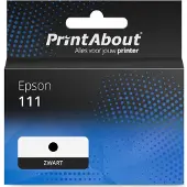 PrintAbout Cartouche compatible pour Epson 111 (C13T03M140) - Noir