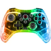 Konix Manette sans fil Crystal pour Nintendo Switch. Compatible avec Switch OLED, PC et PS4.