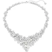 Swarovski Collier Constella, Tailles Variées, Fermoir, Blanc, Métal Rhodié