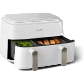 Philips Friteuse sans huile NA353/10 3000 Series - double bac, 9 l, blanche