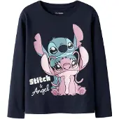 TWO SOON T-Shirt 'Stitch' bleu marine / turquoise / rose / poudre
