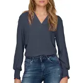 ONLY Chemisier 'ONLMETTE' bleu foncé