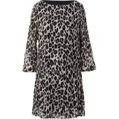 s.Oliver Black Label Robe marron / gris / gris foncé