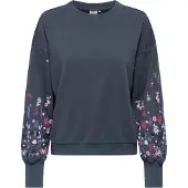 ONLY Sweat-shirt 'ONLBrooke' bleu nuit / violet / rose / blanc