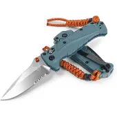 Benchmade Couteau pliant Mini Adira, depth blue grivory, lame à dents