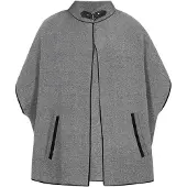 Dreimaster Klassik Cape 'Classic' noir chiné