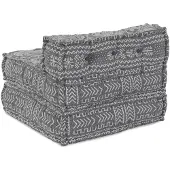 vidaXL Ensemble de canapés modulaires, tissu gris clair, 70 x 70 x 56 cm