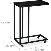 Relaxdays Table d'appoint (30 x 60 x 79 cm)