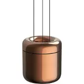 SERIEN LIGHTING Suspension , Cavity Suspension L, dimmable, Bronze / laiton ancien, Salon / séjour, Métal, Design