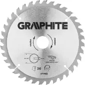 Graphite Lame de scie, widia, 205 x 30 mm, 36 dents