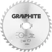 Graphite Lame de scie, widia, 250 x 30 mm, 40 dents