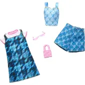 Barbie Ensemble de vêtements 2 pièces carrés