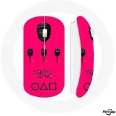 MANIACASE Souris Sans Fil - - Squid Game Soldiers - Rose - Compatible Mac et PC - USB