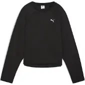 Puma Sweat de sport 'Evostripe' noir / blanc