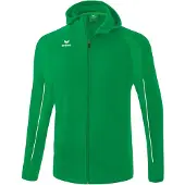 Erima Liga Star Veste d'entraînement à capuche Émeraude/blanc - XXL