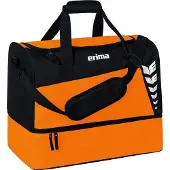 Erima Six Wings Sac De Sport Avec Compartiment Inférieur Orange/noir - L