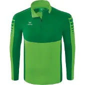 Erima Six Wings Training Half Zip Sweatshirt Vert L Homme