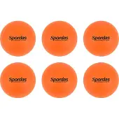 Spordas Set de balles de hockey - 6 pièces pour l'école et le hockey sur gazon en salle