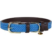 Kentucky Nylon Plaited Dog Collar Marron 32-38 cm