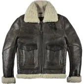 Helstons Bombardier Thunder Leather Jacket Marron 3XL Homme