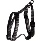 Martin sellier Harnais Nylon Réglable - 35/50 Cm - Noir