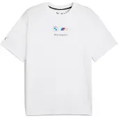 Puma Bmw Mms Ess+ Logo Short Sleeve T-shirt Blanc S Homme