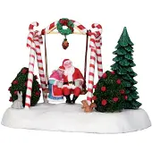 Lemax BABBO E MAMMA NATALE SU DONDOLO - SANTA SWING COD 24479 VILLAGE