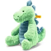 Steiff Moqueur Stegosaurus 28 vert/ pétrole assis 087813