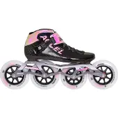 Powerslide Roller Accel Race 110/100, noir et rose, taille 39 (hommes et femmes), noir et rose, taille 39