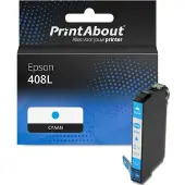 PrintAbout Cartouche compatible pour Epson 408L (C13T09K24010) - Cyan - Grande capacité