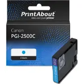 PrintAbout Cartouche compatible pour Canon PGI-2500C - Cyan