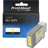PrintAbout Cartouche compatible pour Canon PFI-107Y - Jaune