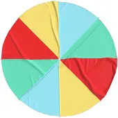 vidaXL Parachute de jeu pour enfants Ø3,5 m tissu