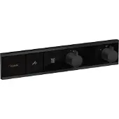 Hansgrohe robinet thermostatique encastré RainSelect pour 2 points de puisage, finition noir mat