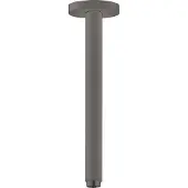 Hansgrohe Raccordement de douche au plafond , modèle S, 30 cm, finition noir brossé
