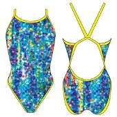 Turbo Dots Revolution Swimsuit Bleu 5-6 Years Fille