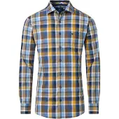 REDMOND Homme Redmond Comfort Fit Chemise marron, A carreaux