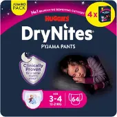 Huggies Couches Culottes Absorbantes Fille 64 Unités
