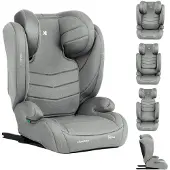 Kikkaboo 100-150 Cm I-stand I-size Car Seat Gris Enfants