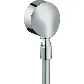 Hansgrohe Raccord mural FixFit E avec clapet anti-retour et rotule, chromé, 27505000