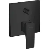 Hansgrohe Mitigeur monocommande pour baignoire Metropol. Poignée encastrée noir mat, 1 pièce.