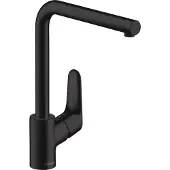 Hansgrohe robinet de cuisine Focus M41, monocommande, 280 mm, 1 jet, finition noir mat