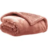 Vivaraise Plaid Michka terracotta - 180 x 220 cm